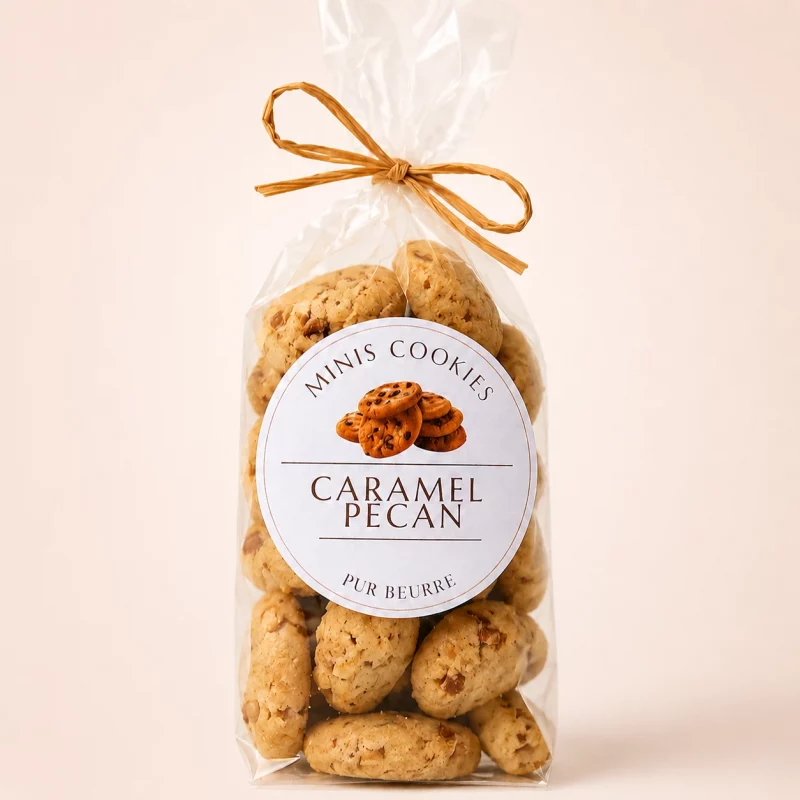 Mini cookies caramel pécan