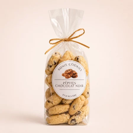 Mini cookies pépites chocolat noir