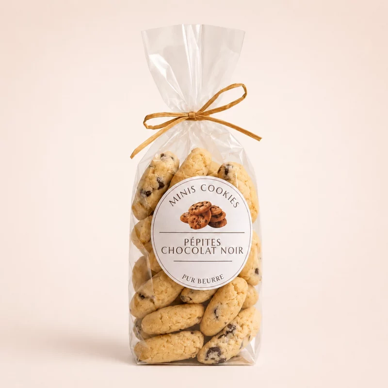 Mini cookies pépites chocolat noir