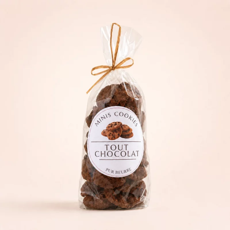 Mini cookies tout chocolat