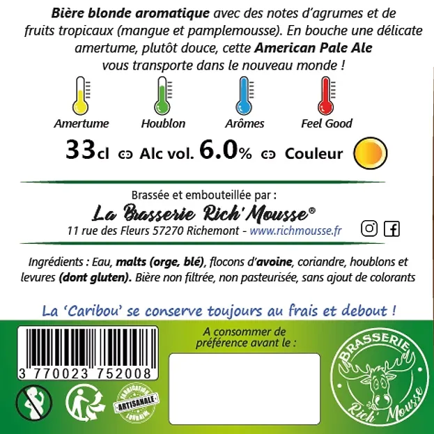 Bière American Pale Ale « La bière qui donne de l’élan ! » – Image 3