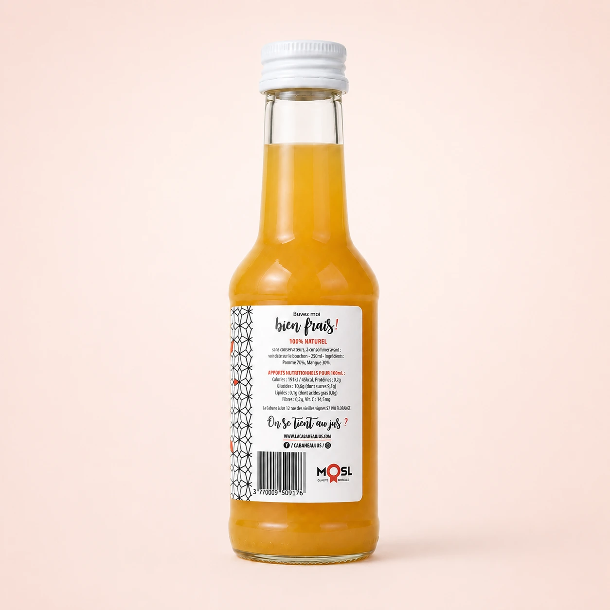 Jus de pomme & mangue 25cl – Image 2