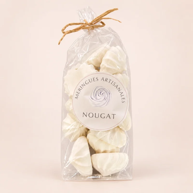 Meringues artisanales au nougat
