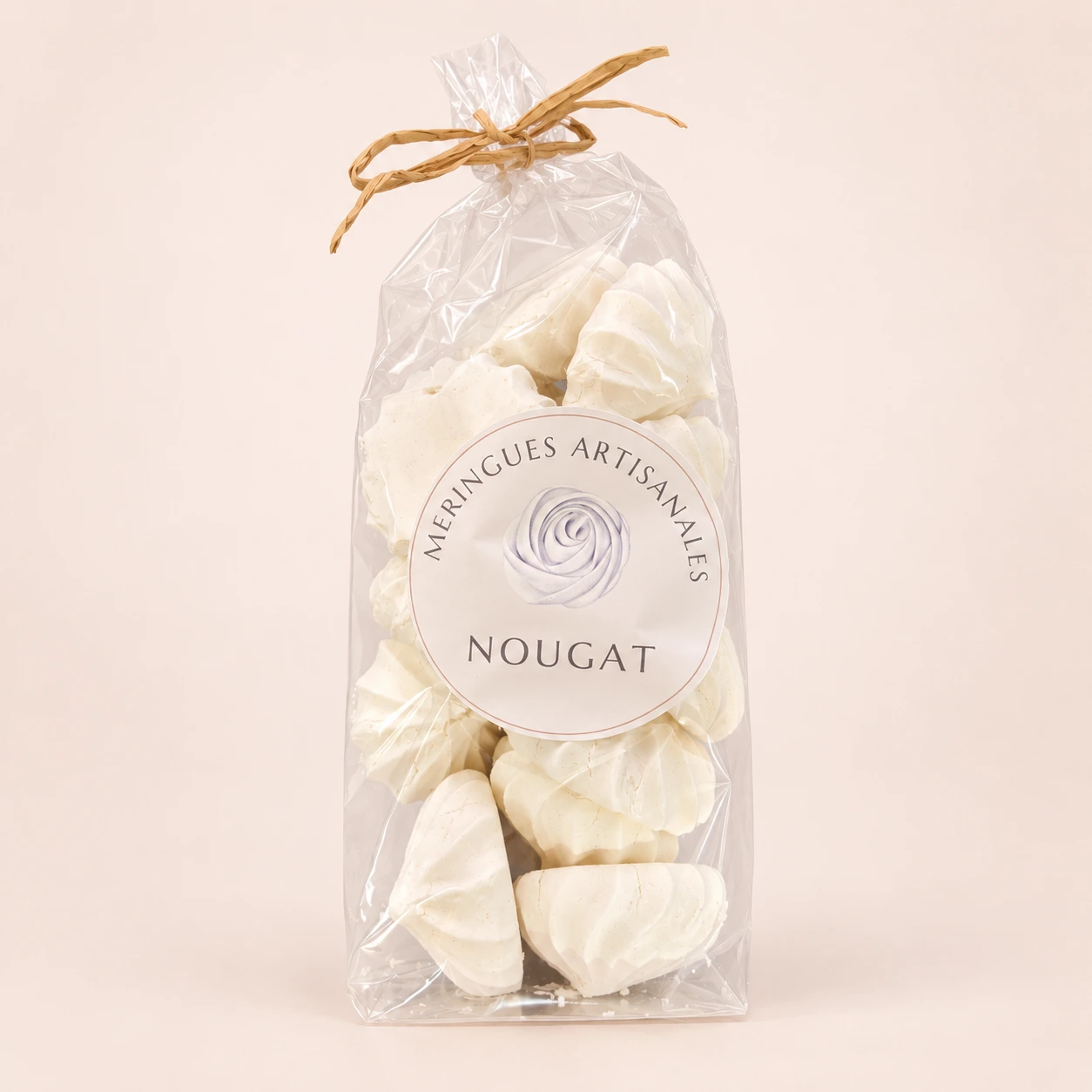 Meringues artisanales au nougat