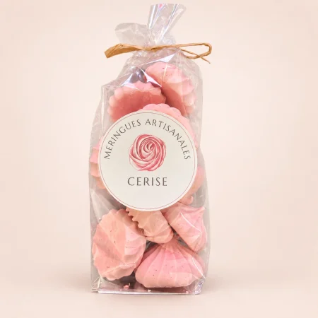 Meringues artisanales à la cerise