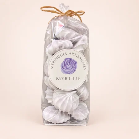 Meringues artisanales à la myrtille