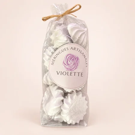 Meringues artisanales à la violette